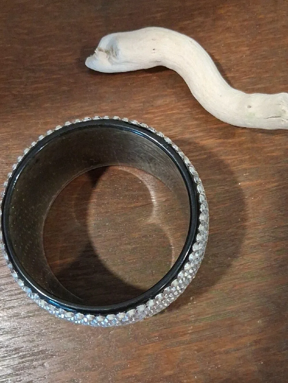 Sparkling Silver Crystal Pavé Bangle Bracelet